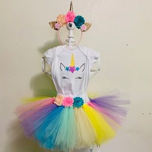 Unicorn 3pcs tutu dress